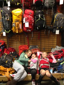Reaching the critical 2 hour shopping limit while researching backpacks at REI