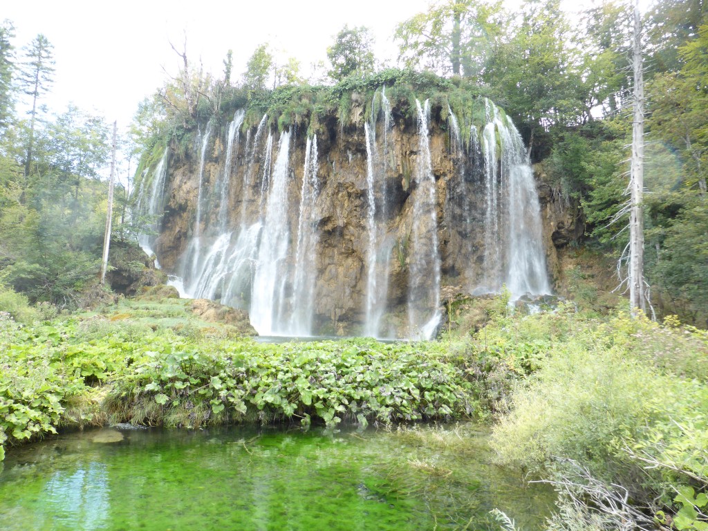 Plitvice Lakes - so many gorgeous waterfalls, and you can see some of the travertine under the water in the foreground
