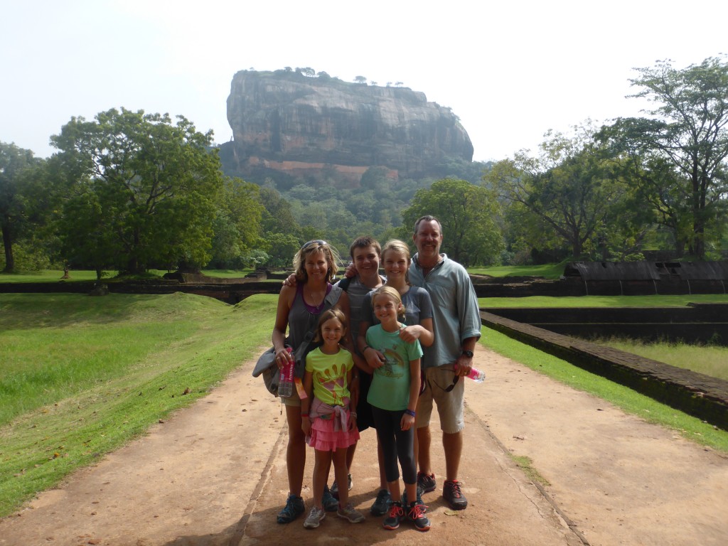 Sigiriya rock in the background