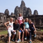 The whole crew in front of Bayon