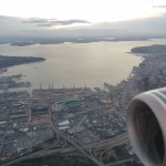 Landing in Seattle. July 23, 2014